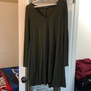 Olive green Long sleeve Express dress. Size medium